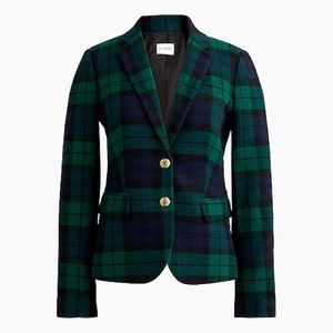 J. Crew | NWT ✨ Black Watch Plaid Wool-Blend Schoolboy Blazer